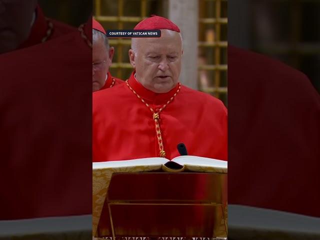 Cardinal Nemet, ex-chaplain of Cebu university, takes oath as elector in conclave