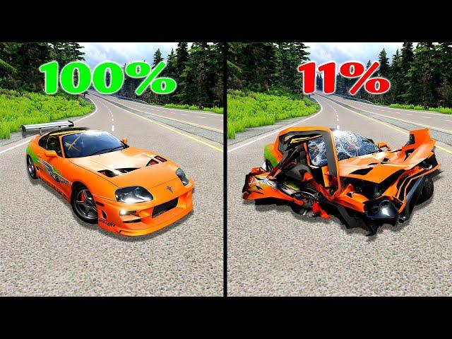 Realistic Survival Chance Crashes #1 - BeamNG Drive | CrashBoomPunk