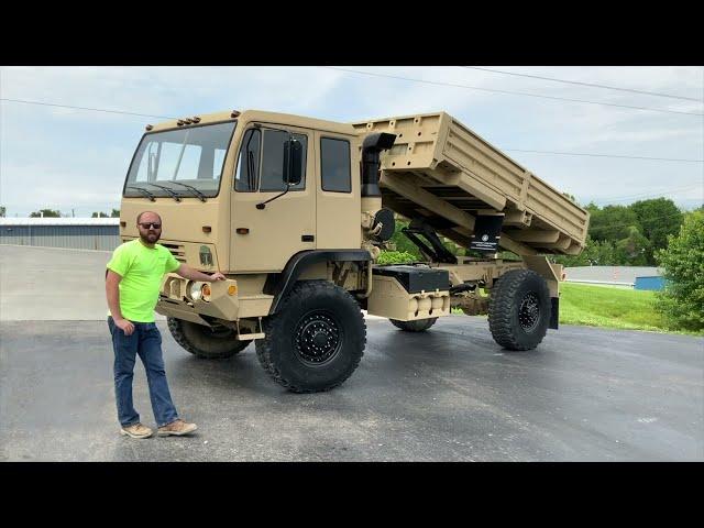 Stewart & Stevenson M1078 LMTV Custom Dump Truck Conversion With Air Conditioning