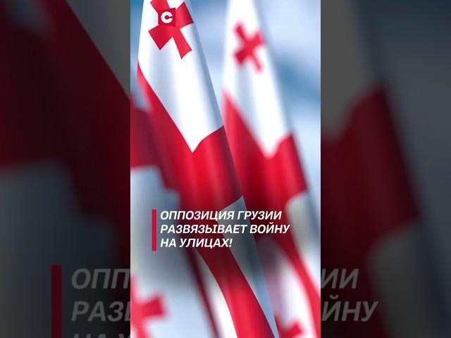 Оппозиция Грузии развязывает войну на улицах! #грузия #политика #новости #протесты #беспорядки