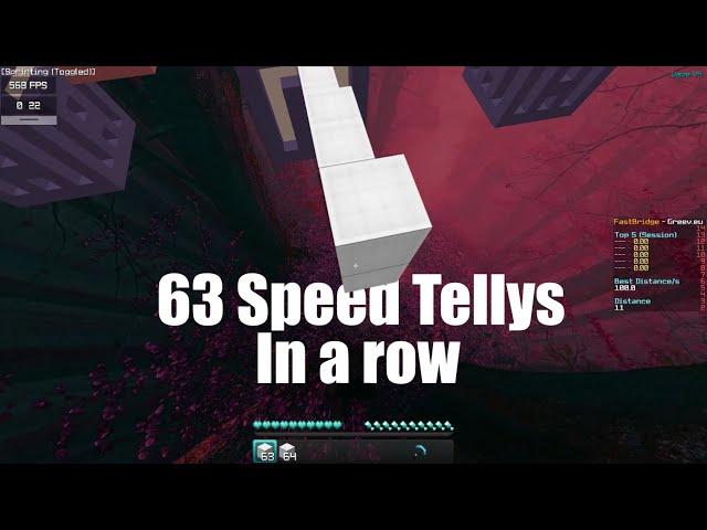 63 Speed Tellys in a row || World Record