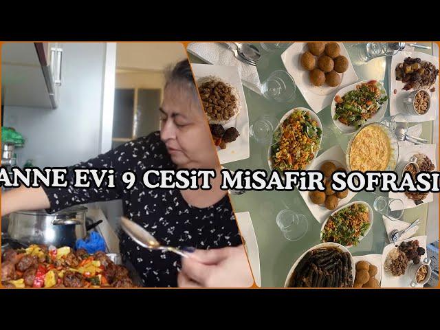 MiSAFiR SOFRASI|9 CEŞiT 15 KiSiLiK |ANNE YEMEKLERi|7 AYLIK HAMiLE GiBi|VLOG