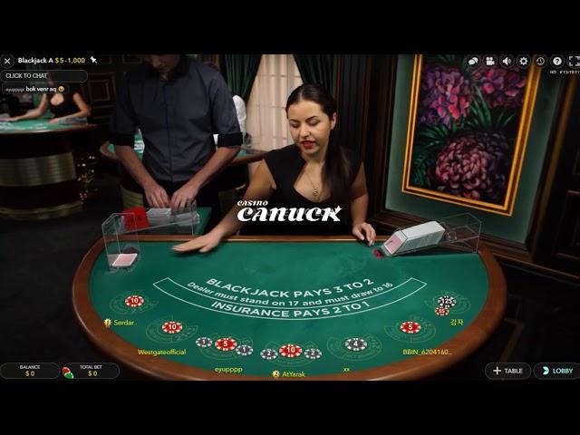 Live Blackjack by Evolution Gaming