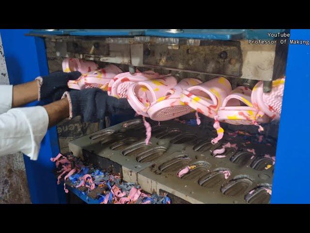 Slippers Making Process In Factory 