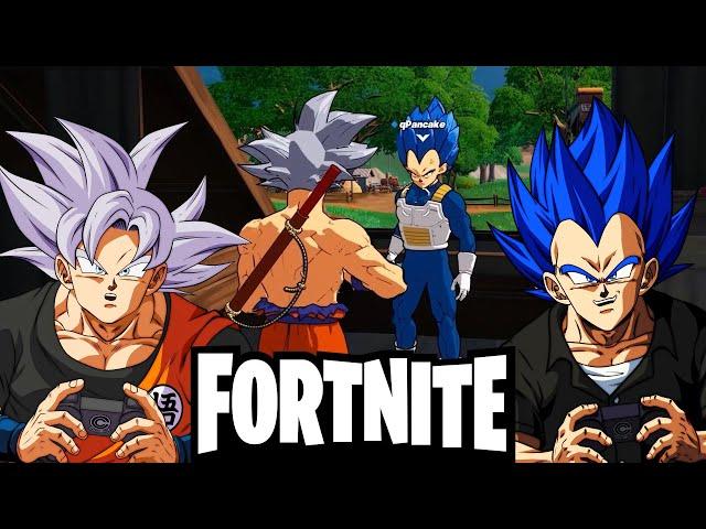 Goku and Vegeta Play Fortnite RANKED DUOS!