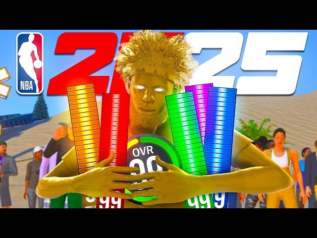 FASTEST WAY TO GET MAX 99 OVERALL + BADGES IN 1 DAY IN 2K25!! MAX EVERY BUILD YOU MAKE IN A DAY!!