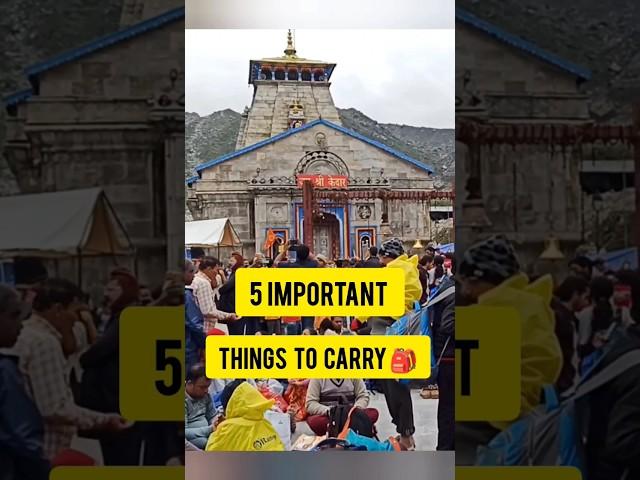 Ep 24 | 5 IMPORTANT things to Carry in Kedarnath Yatra 2023  | #shorts #kedarnath