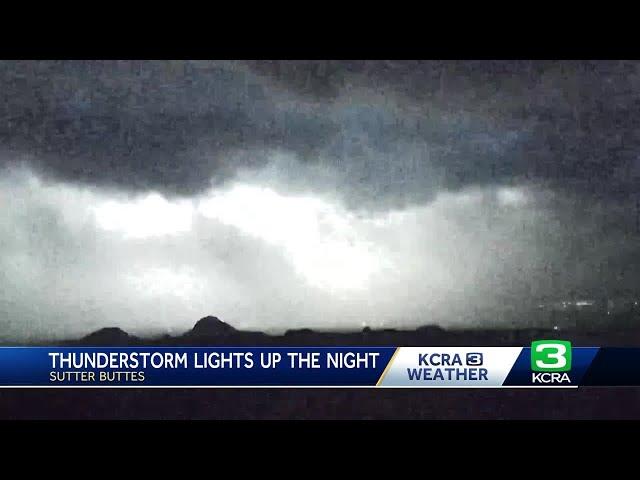 California Weather Updates: Lightning strikes, hail falls in Stockton, heavy Sierra traffic