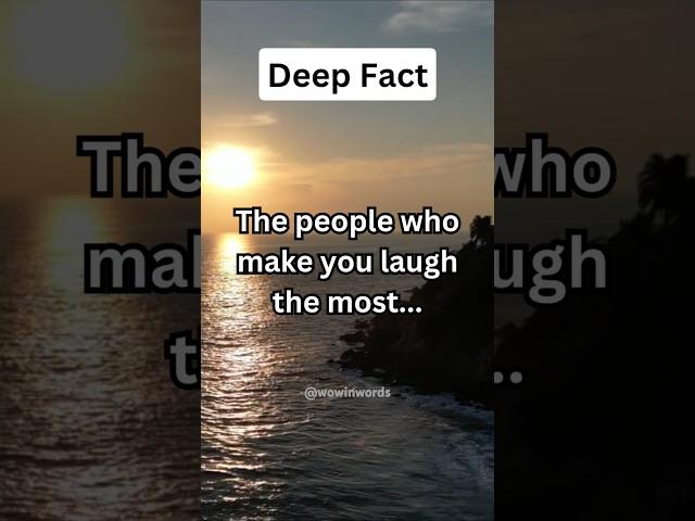 Deep Fact - The people who make you laugh the most...#shorts #shortsviral #subscribe