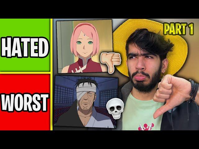 Ranking Most Worst/Hated Anime Character | Part 1