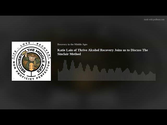 Katie Lain of Thrive Alcohol Recovery Joins us to Discuss The Sinclair Method
