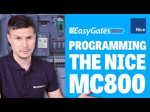 Nice MC800 - Complete programming guide