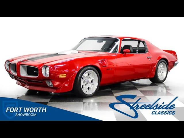 1972 Pontiac Firebird Restomod 6952-DFW for sale | Charlotte, Atlanta, Dallas, Tampa, Phoenix, ...