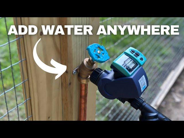 Add a Water Spigot Anywhere In Your Yard, Extend a Hose Bib Water Faucet and Install Drip Irrigation