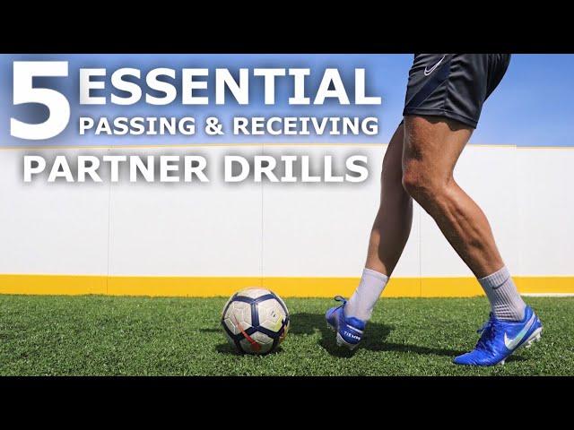 5 Essential Passing and Receiving Drills | Training Drills To Improve First Touch & Passing Skills