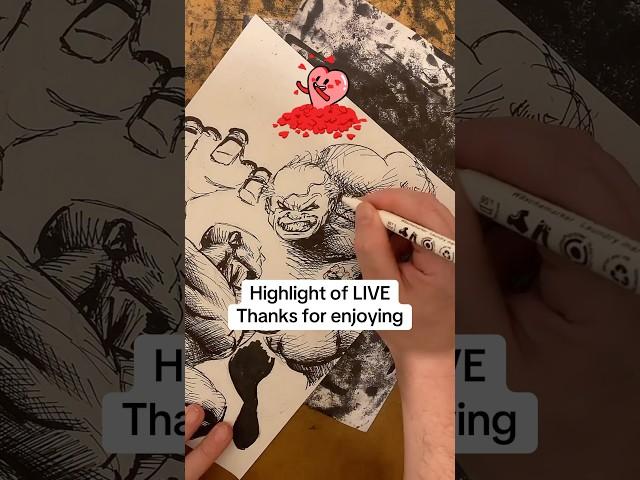 Highlight of LIVE Thanks for enjoying #fanart #invincible #conquest #drawinglive #livehighlights