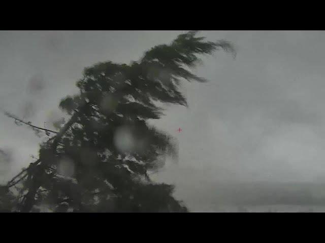 RAW VIDEO: Eppley Airfield camera takes hit during tornado