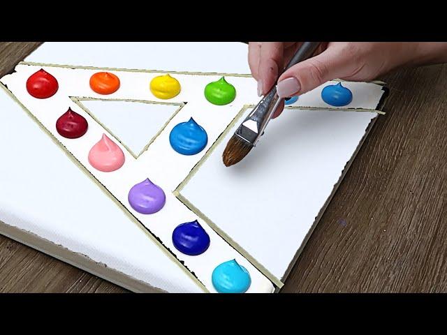 Easy Acrylic Painting Ideas｜Satisfying and Relaxing Art Videos