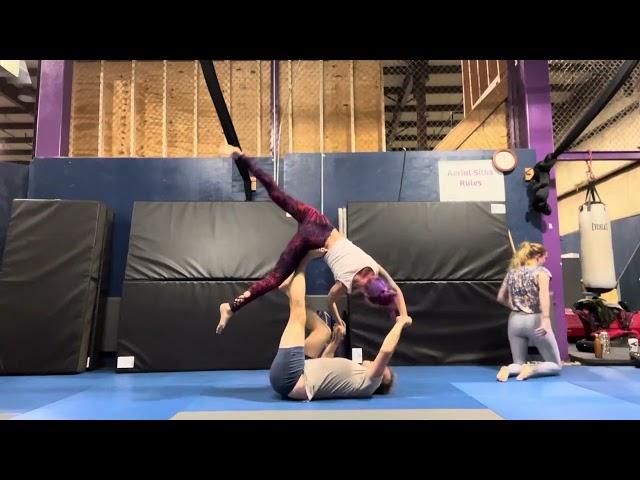 Acro Yoga Flow with Katie Ziskind and Sasha Krushnic, New Britain, Connecticut