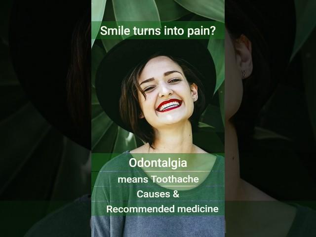 #shorts Odontalgia (toothache),Causes, Treatment,dose,recommended medicine