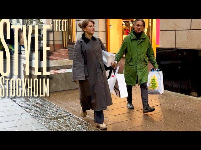 What People Wear in Stockholm: Scandinavian Winter Christmas Street Style