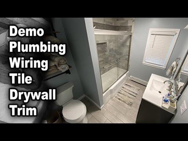 Small Bathroom Remodel Every Single Step In Detail!