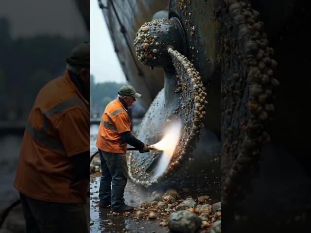 Ship fan is so dirty | Cleaning the ship fan #ai #oceam#ship #sea #wildlife