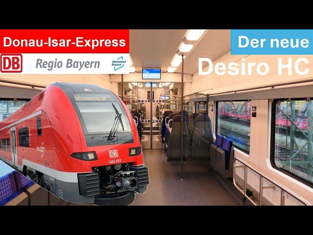 Der neue Desiro HC auf dem Donau-Isar-Express (DIX) Innenraumrundgang und Außenimpressionen