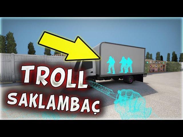 MAYMUŞLARI WALL HACK İLE SAKLAMBAÇTA TROLLEDİK ! EFSANE (CS:GO)