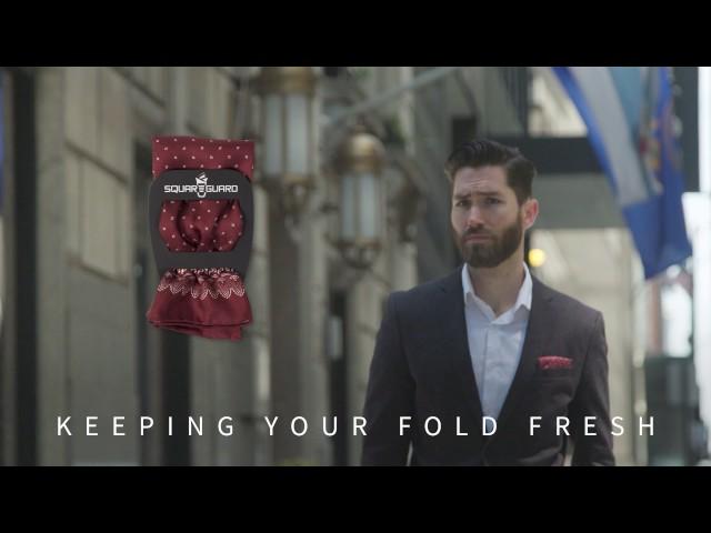 Squareguard - Just Weave It And Leave It - For Pocket Squares - Wear in Seconds - Stay Sharp All Day