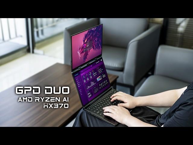 A Dual Screen OLED Ryzen Ai Laptop?! GPD DUO First Look