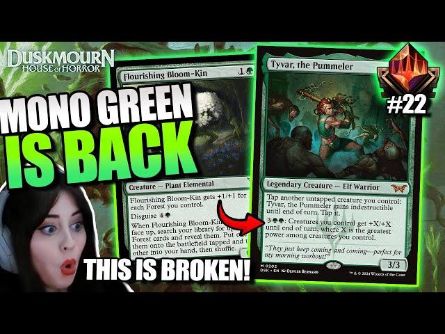 The BEST Mono Green deck in StandardTop 22 MTG Arena