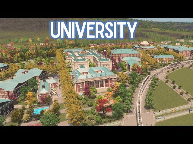 Building a University in Cider River | Cities Skylines