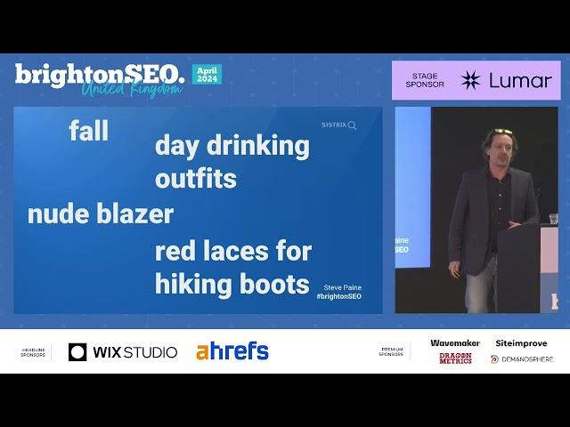 The best of women's fashion SEO - Steve Paine - brightonSEO April 2024