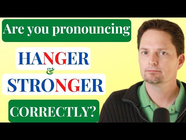 How to Pronounce -NG in English /AMERICAN ACCENT TRAINING