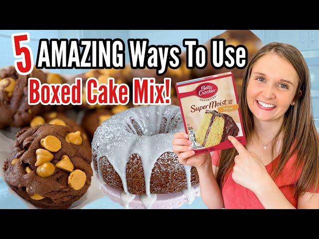 5 Amazing Ways to Use Boxed Cake Mix | Dessert Recipes That Shouldn't Be THIS EASY! | Julia Pacheco