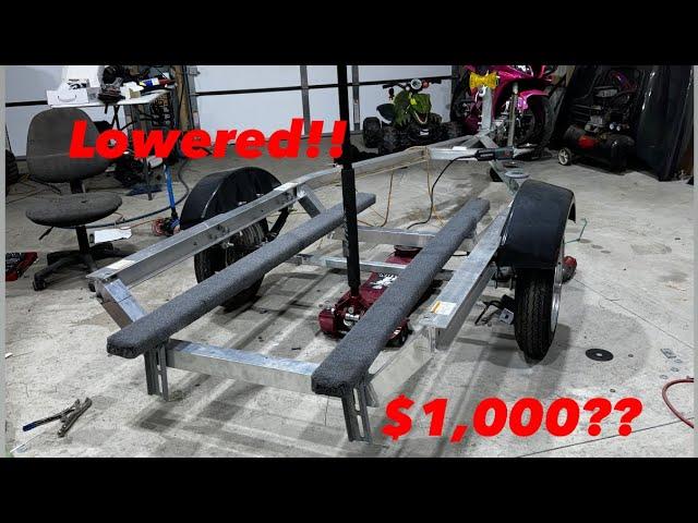 we lowered the cheapest jetski trailer you can buy!