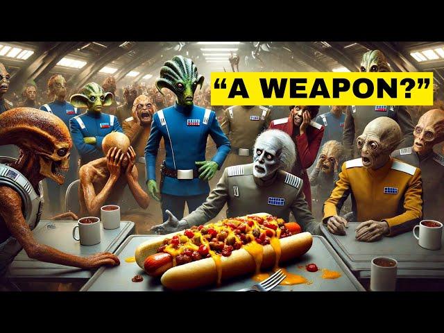 Human Food Causes Chaos in Galactic Cafeteria! | Sci-Fi Story | HFY