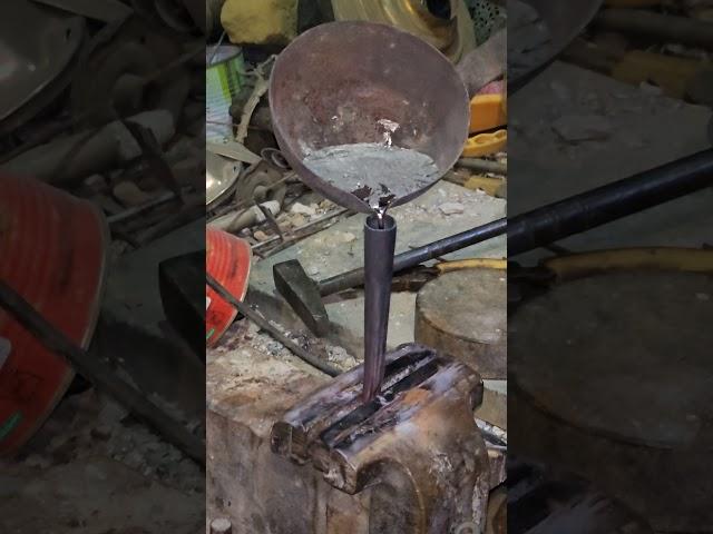 What are the uses of lead for you?..#lead #coppersmith#melting #handmade #blacksmith #antique