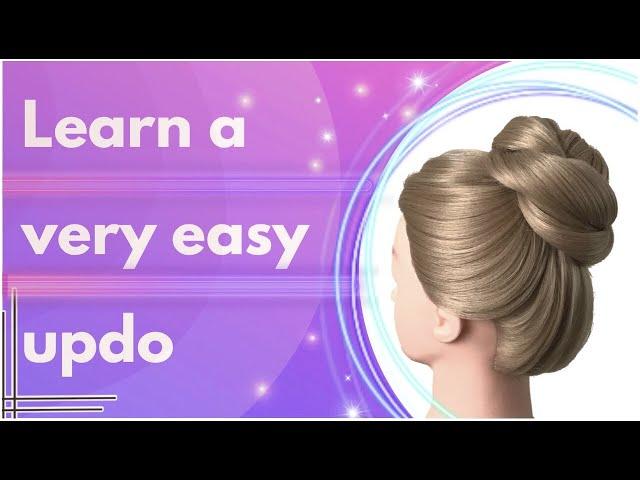 How To: Learn a Very Easy Updo (Chignon) / آموزش شینیون ساده گوجه