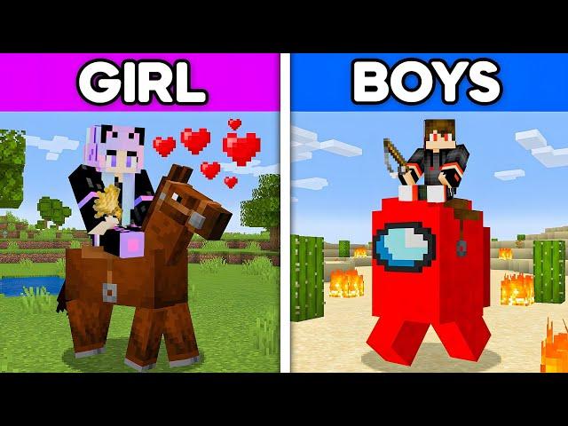 How BOYS vs GIRLS Play Minecraft