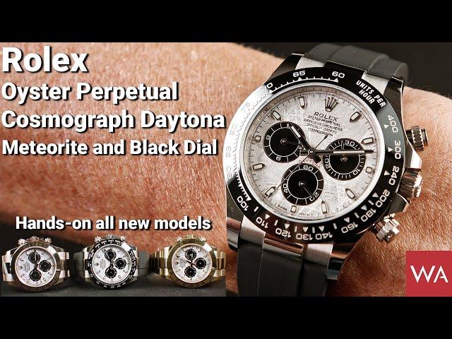 ROLEX Oyster Perpetual Cosmograph DAYTONA with Meteorite and Black Dial. Hands-on all new models.