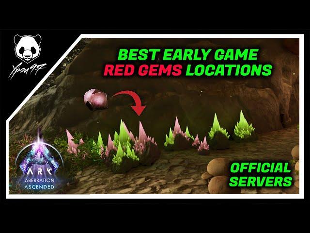 The BEST Early Game Location For RED GEMS Farming Without Radiation | ARK: Survival Ascended