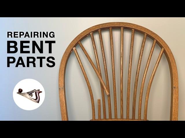 Craftsman Repairs Broken Furniture with Bent Wood Parts - a Fixing Furniture Restoration