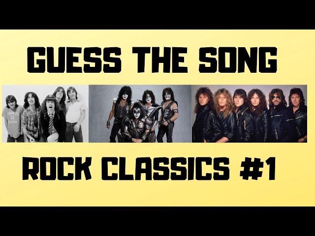 GUESS THE SONG! | Rock Classics #1