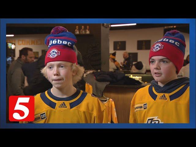 A send-off from the big guys: Nashville Jr. Predators surprised by the pros