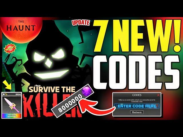 ️NOVEMBER!CODES️SURVIVE THE KILLER ROBLOX CODES 2024 - SURVIVE THE KILLER CODES