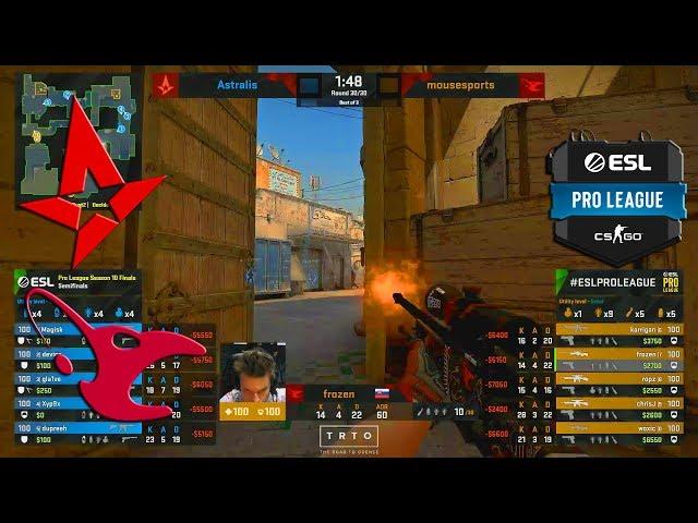 CRAZY SEMI-FINAL!! - Astralis vs mousesports - ESL Pro League S10 Finals - CS:GO