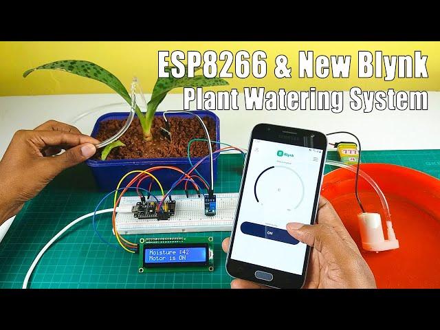 How to make a plant watering system with the Nodemcu ESP8266 board and the new Blynk update