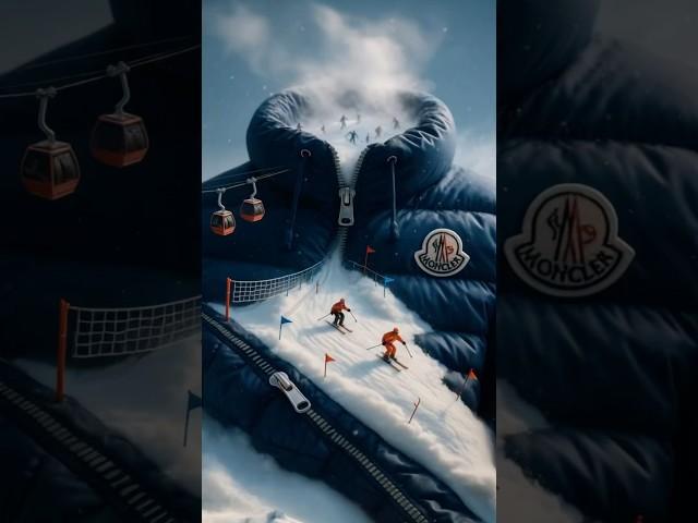 When Your Jacket Is the Ski Resort️ #tiny #tinyguys #mindblown #shorts